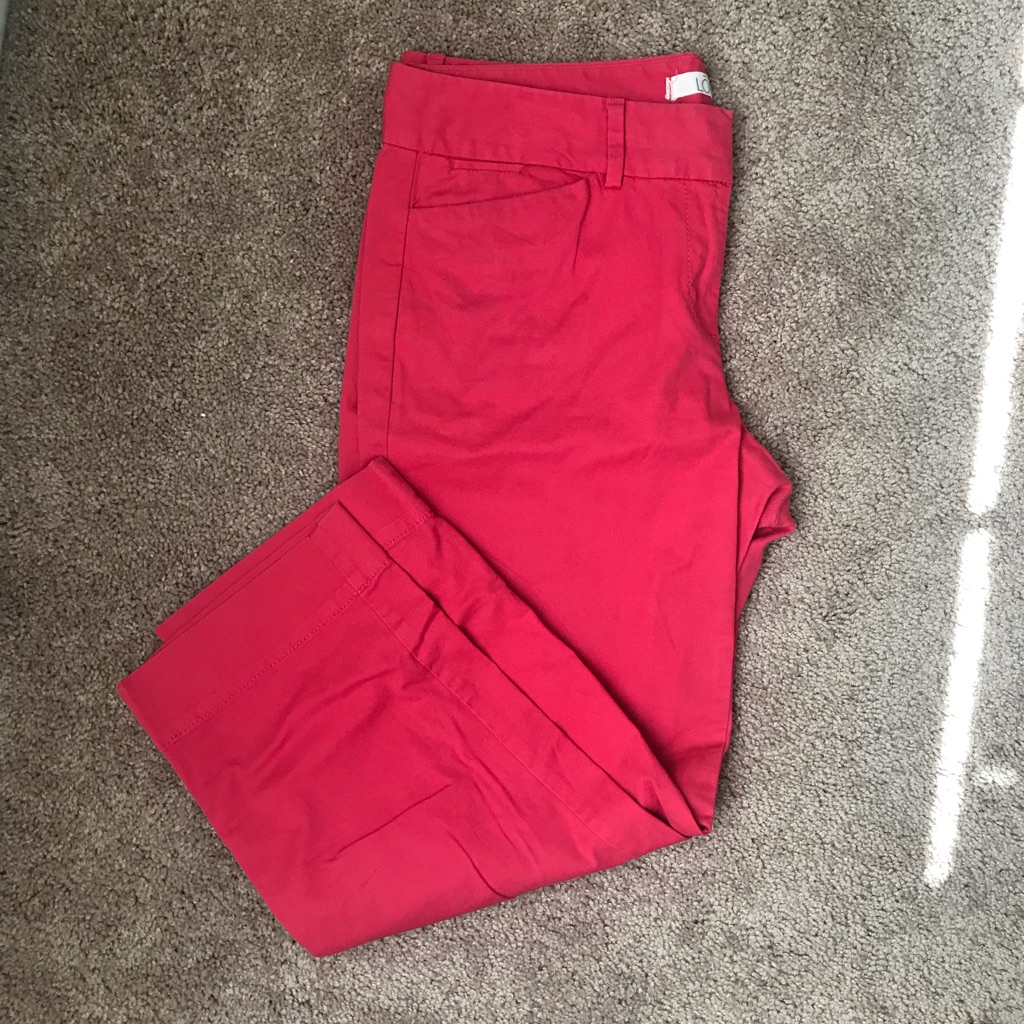 Bright Pink Loft Crop Pants